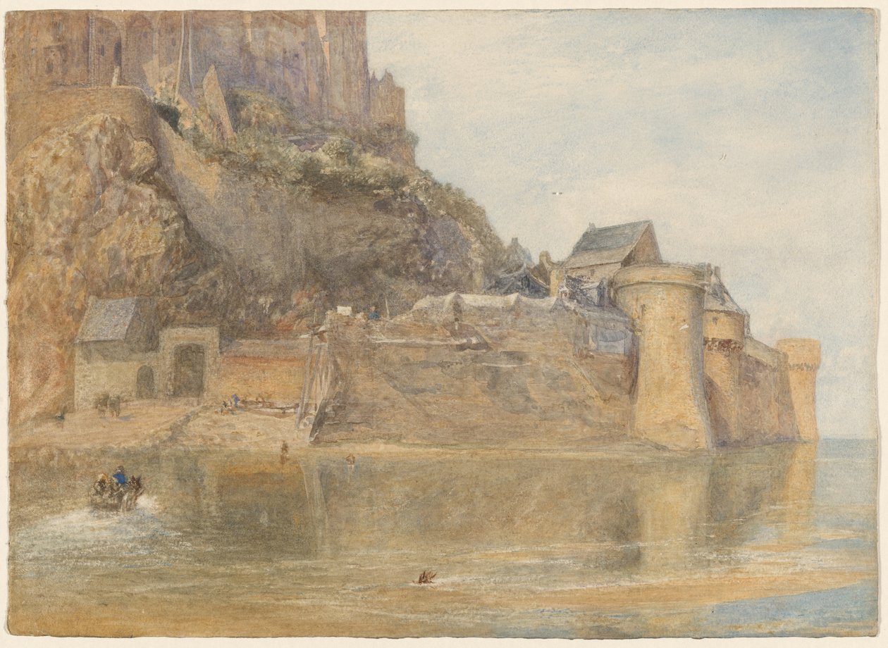 A várfalak, Mont St. Michel, Franciaország alkotó: Alfred William Hunt