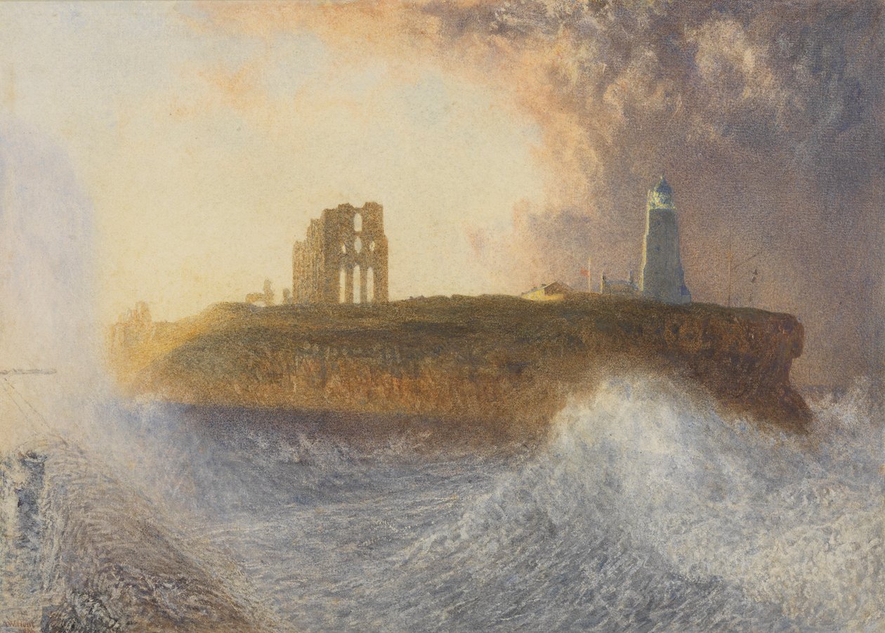 Tynemouth Pier: North-East Wind, 1866 alkotó: Alfred William Hunt