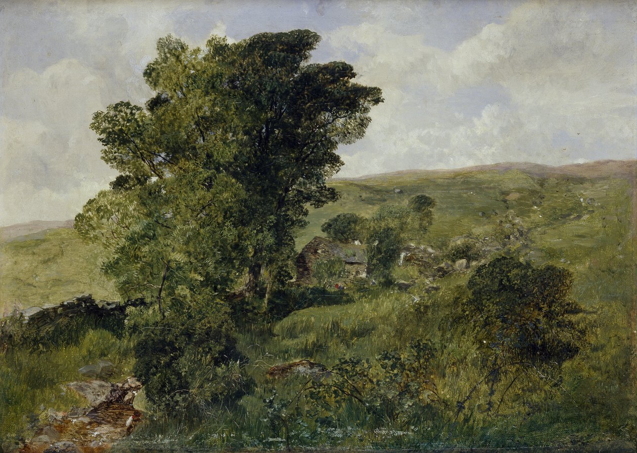 Kilátás Nantlle-re, Caernarvonshire, 1855 alkotó: Alfred William Hunt