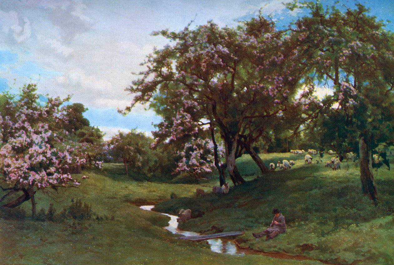 „Amikor a természet mindent melegre festett, 1887, 1912. alkotó: Alfred William Parsons