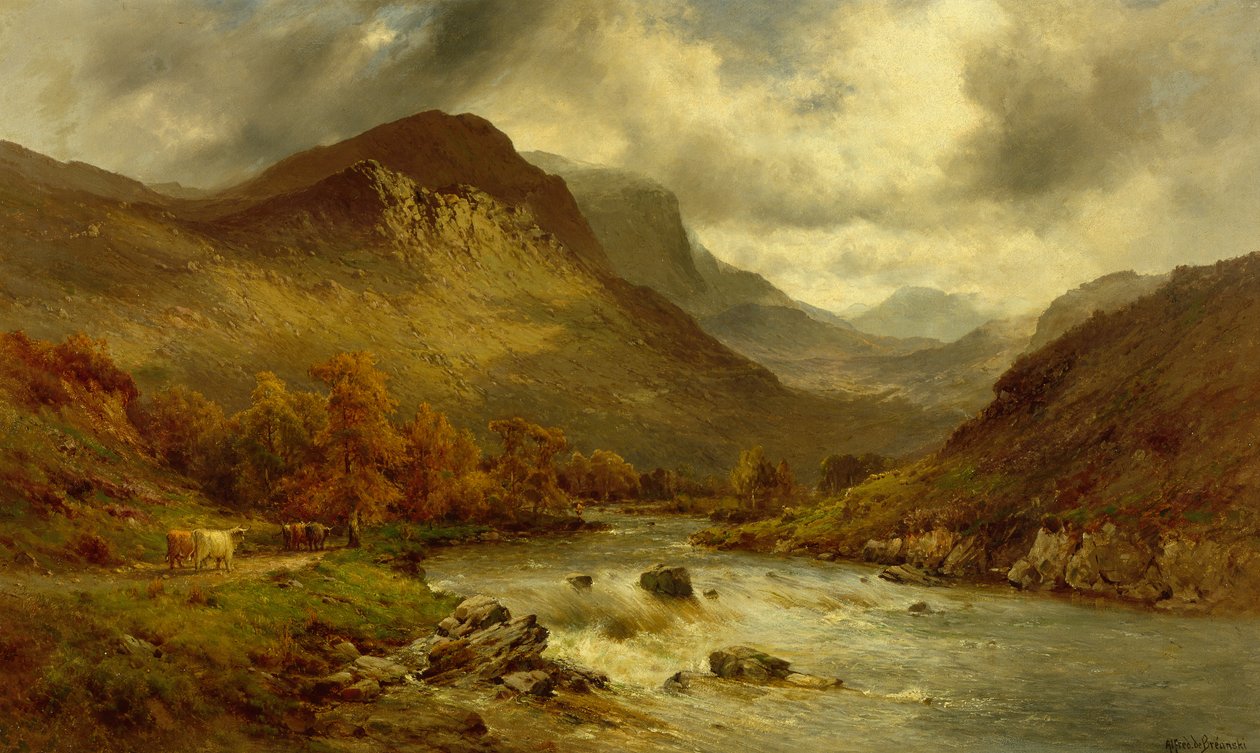 Ősz Selkirkben (olaj, vászon) alkotó: Alfred de Breanski