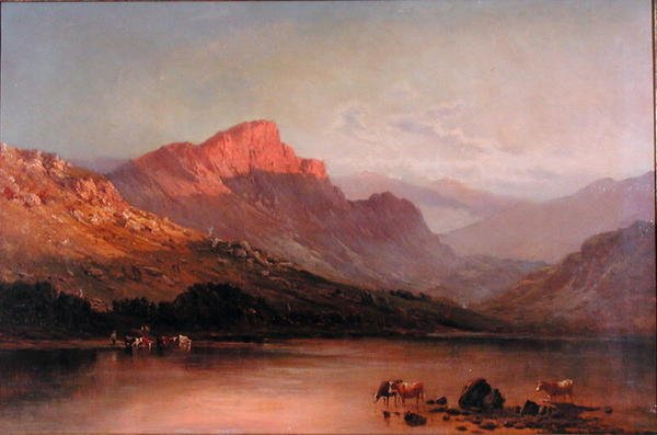 Este a Trossachsban (olaj, vászon) alkotó: Alfred de Breanski