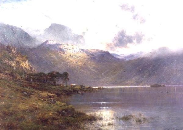 Inversnaid közelében, eső után alkotó: Alfred de Breanski