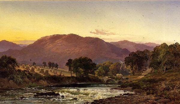 Llangollen hágó közelében, Észak-Wales alkotó: Alfred de Breanski