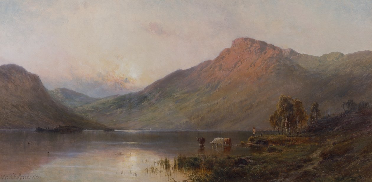 Rosy Morning (olaj, vászon) alkotó: Alfred de Breanski