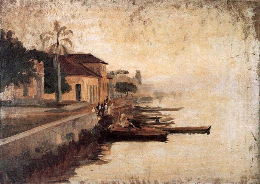 Paranagua kikötője alkotó: Alfredo Andersen