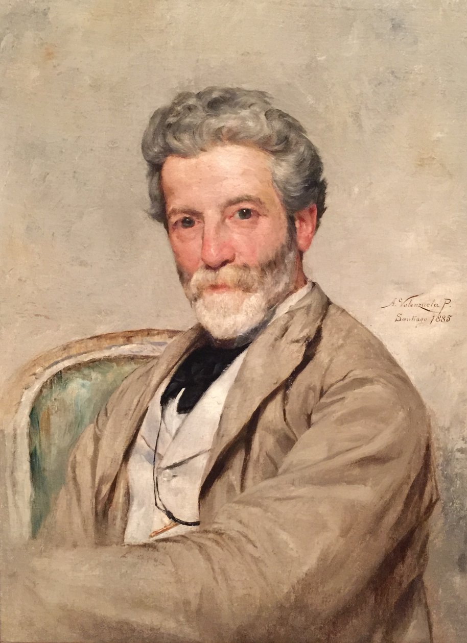 Retrato Giovanni Mochi festőművész alkotó: Alfredo Valenzuela Puelma