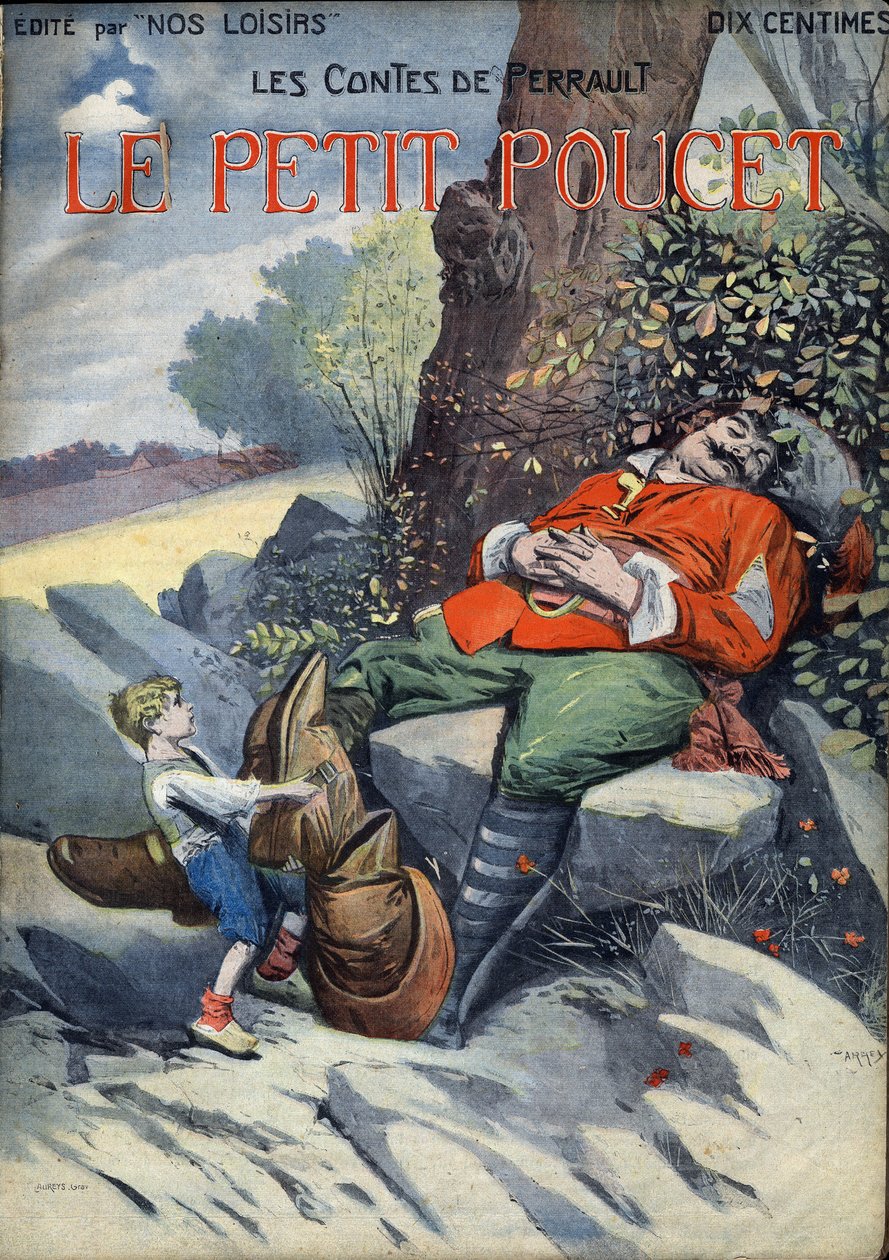 Le Peucet: Charles Perrault meséje (1628-1703). Vaccari és Carrey illusztrációja a „” Les beaux tales”” „” Nos loisirs””” gyűjteményben 1910 körül. Magángyűjtemény. alkotó: Alfredo and Carrey Vaccari