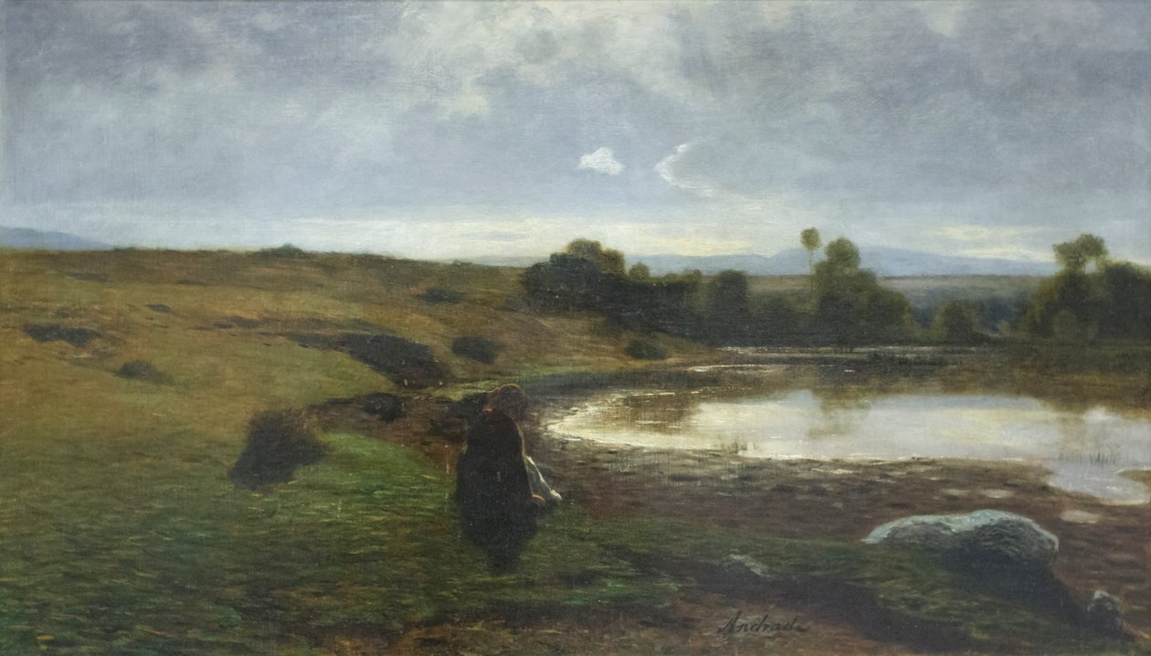 Egy reggel Creysben, 1863 körül (olaj, vászon) alkotó: Alfredo D