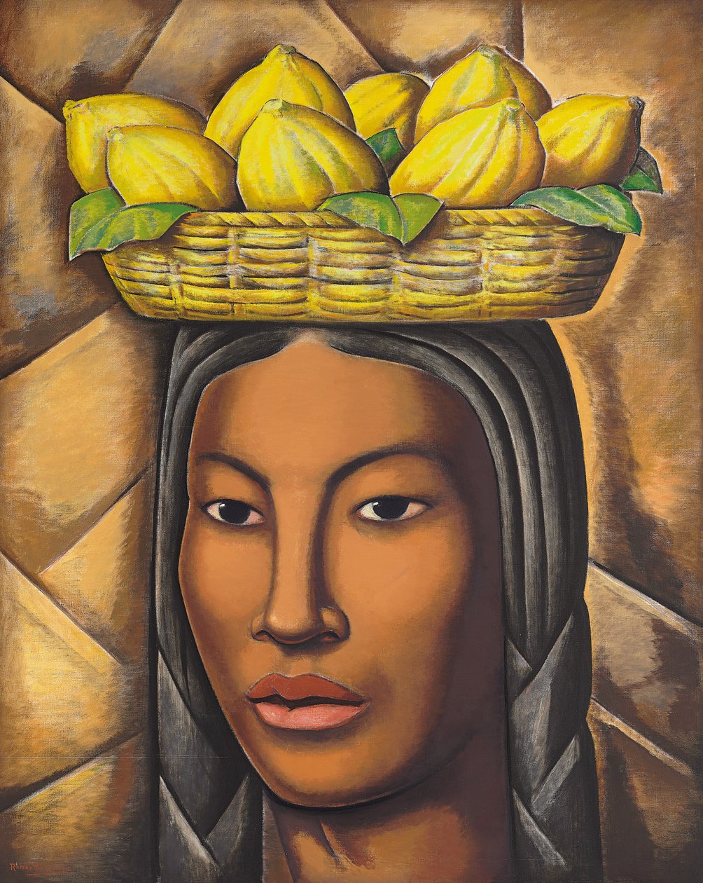 India, 1936 körül (olaj, vászon) alkotó: Alfredo Ramos Martinez