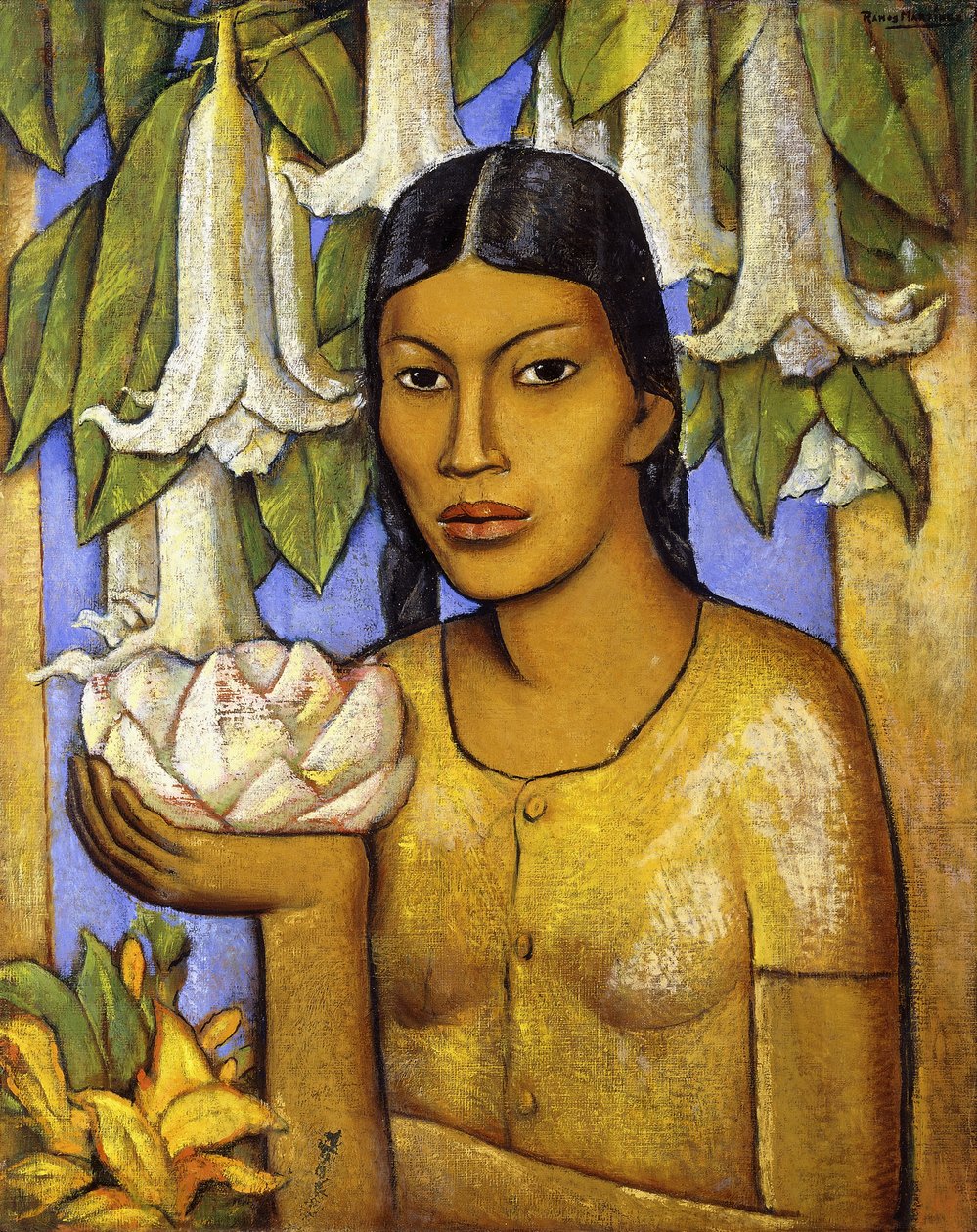 A Floripondiák Indiája; A Floripondiák Indiája alkotó: Alfredo Ramos Martinez