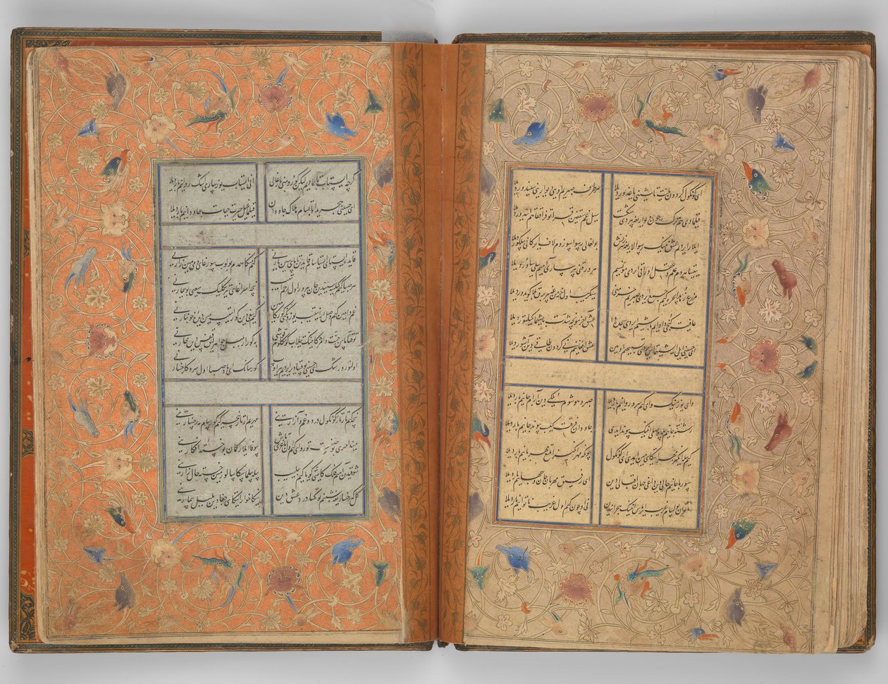 Husayn Baiqara szultán dívánja, i.sz. 905-ben, i.sz. 1500-ban kelt. alkotó: Ali Mashhadi