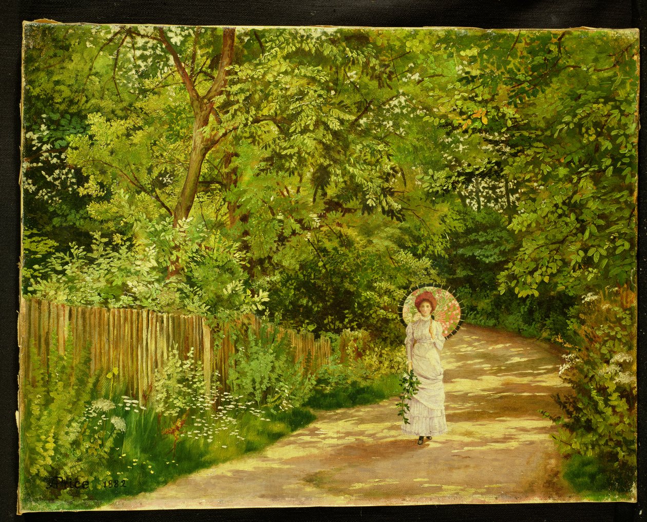 Hölgy napernyővel alkotó: Alice Price
