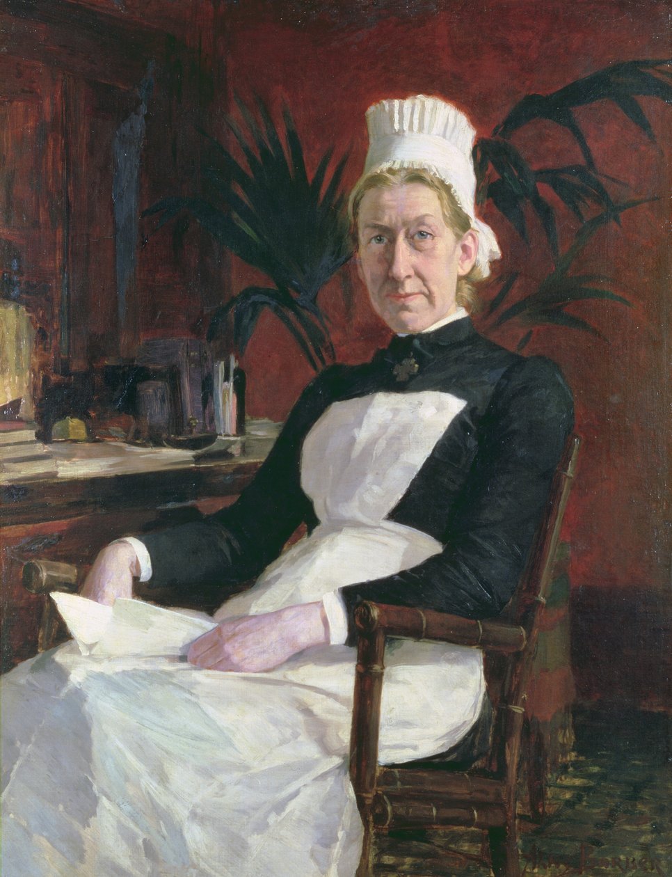 Alice Fisher, főápolónő (olaj, vászon) alkotó: Alice Barber Stephens