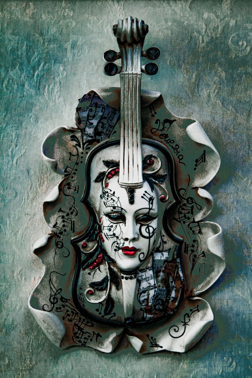 Monteverdi múzsája, 2017 (kézzel átfestett fotó) alkotó: Alice Gur Arie