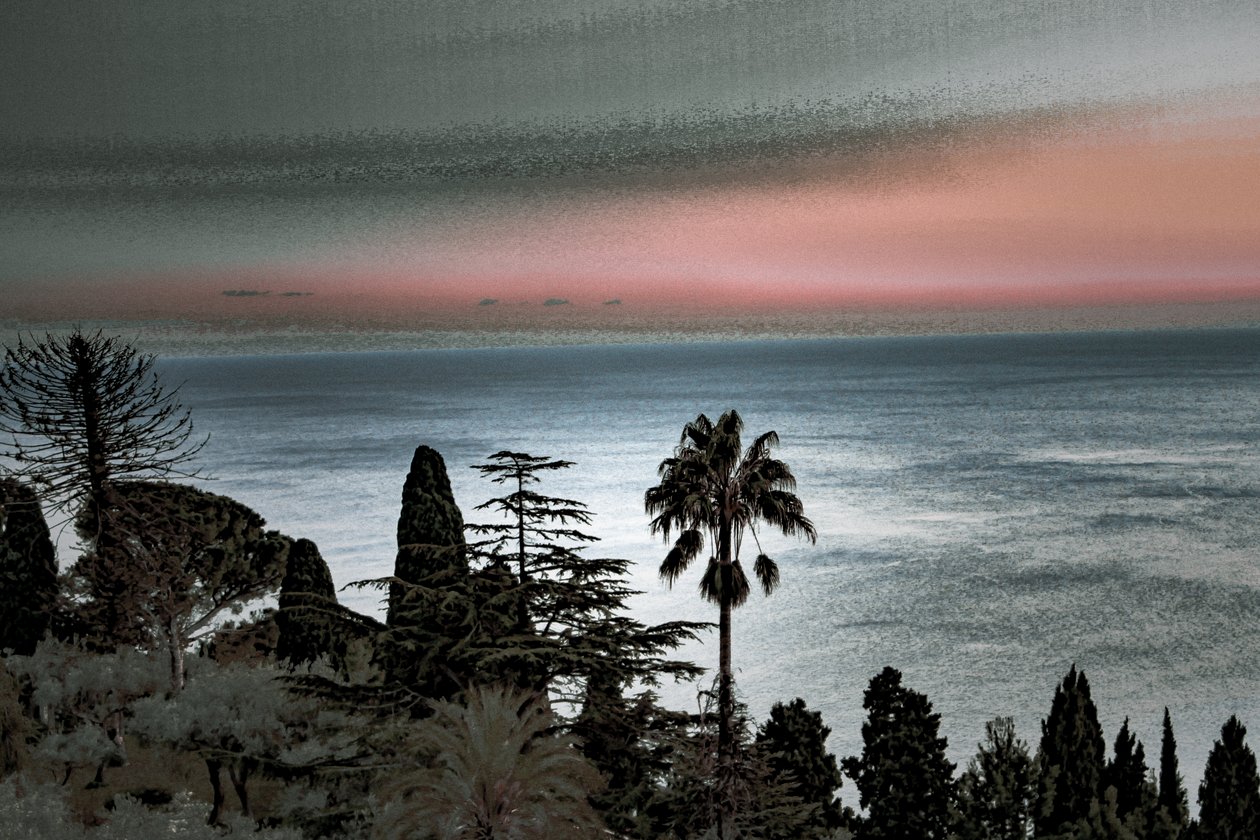 Taormina Sunset, 2019 (kézzel festett fotó) alkotó: Alice Gur-Arie