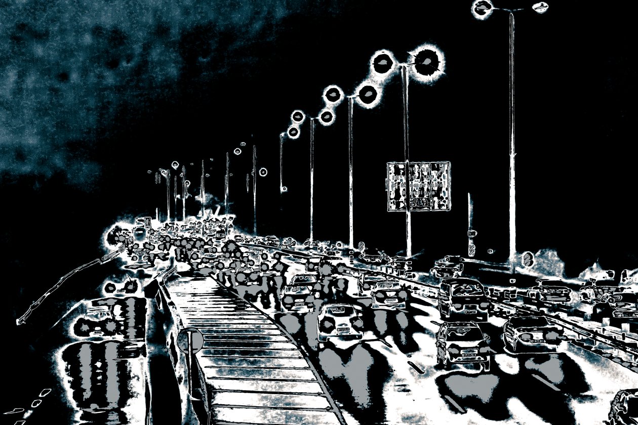 Northbound, 2016 (kézzel átfestett fotó) alkotó: Alice Gur Arie