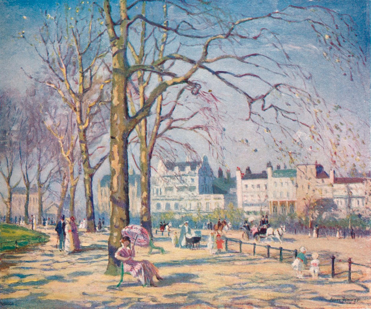 Tavasz a Hyde Parkban, 1910 alkotó: Alice Maud Fanner