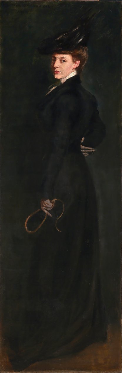 Anita készen áll az utazásra, kb. 1896. alkotó: Alice Pike Barney