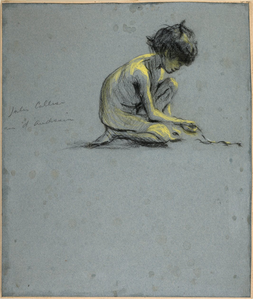 Guggoló fiú kígyóval alkotó: Alice Pike Barney