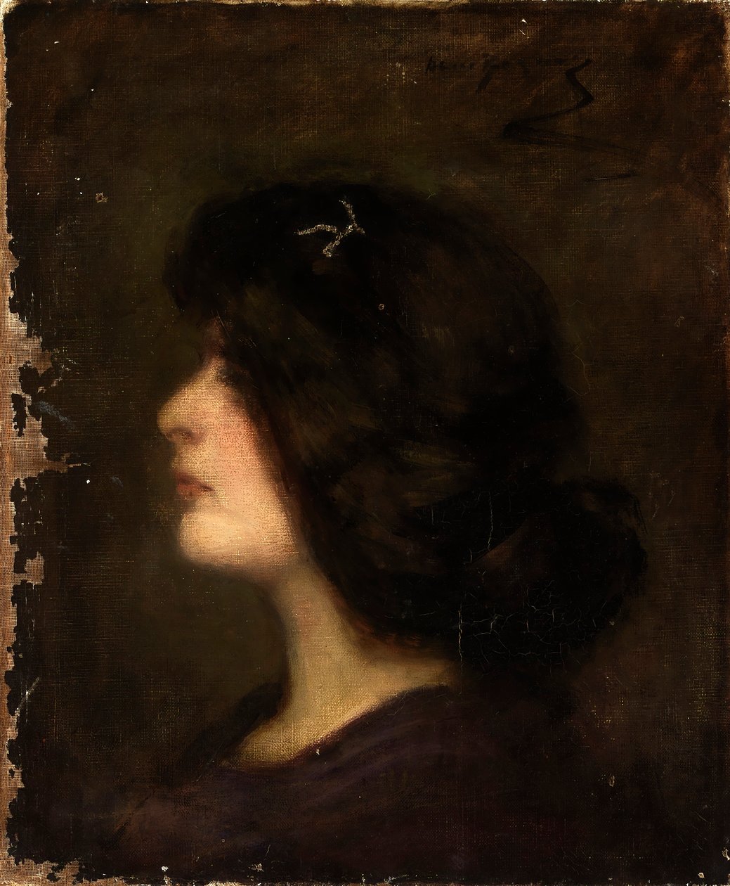 Laura tizenöt évesen alkotó: Alice Pike Barney