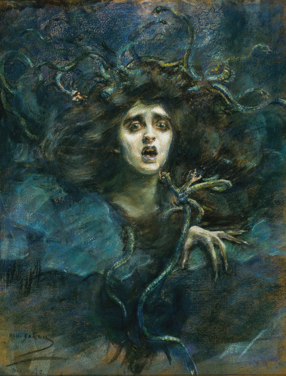 Medúza (Laura Dreyfus Barney) alkotó: Alice Pike Barney