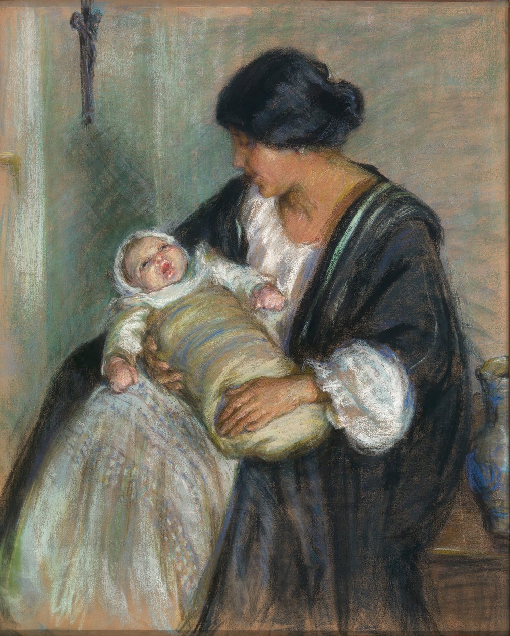 Anya és síró baba alkotó: Alice Pike Barney