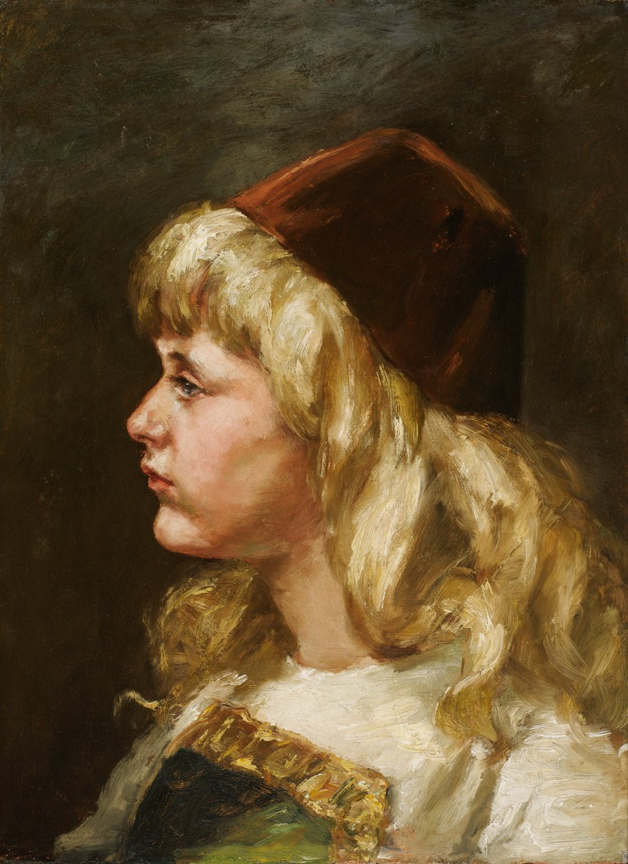 Natalie hétévesen, 1883. alkotó: Alice Pike Barney