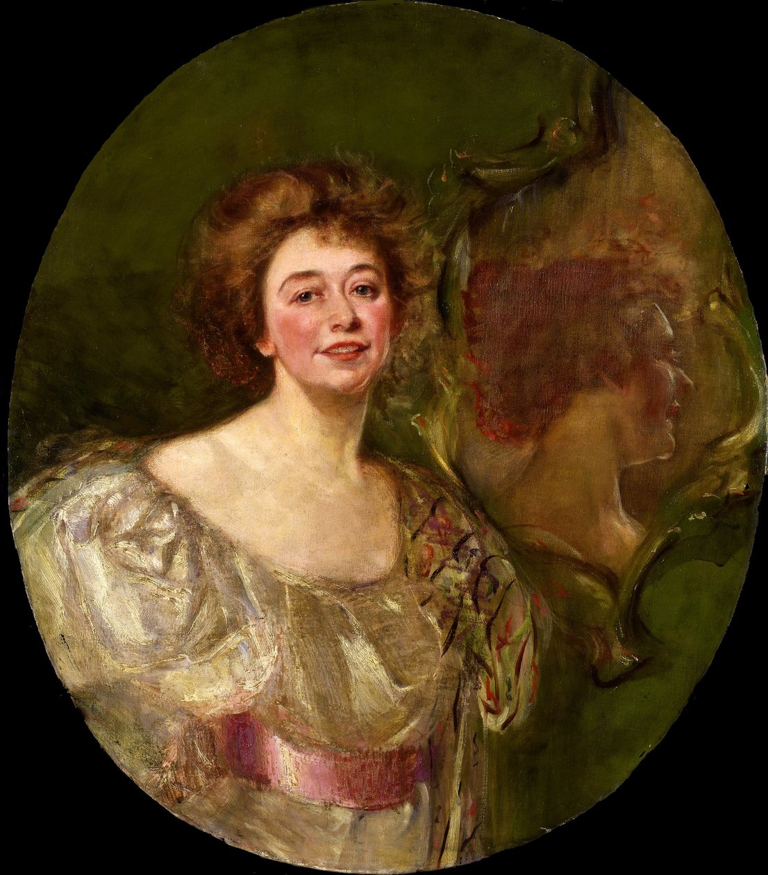 Önarckép tükörben tükröződik alkotó: Alice Pike Barney