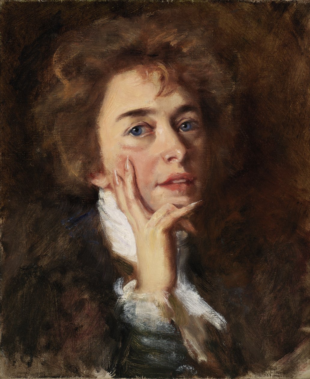Önarckép Jabottal, 1896. alkotó: Alice Pike Barney