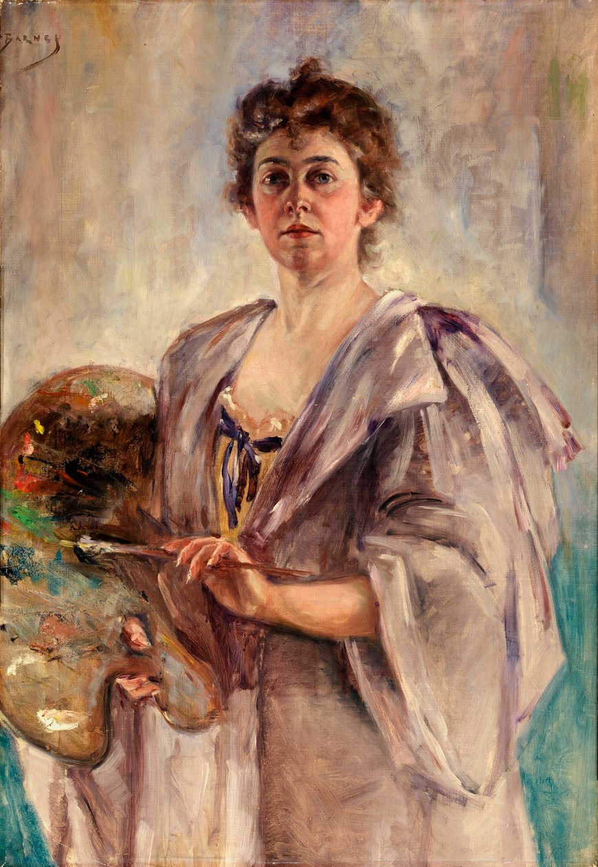 Önarckép festő köntösben alkotó: Alice Pike Barney