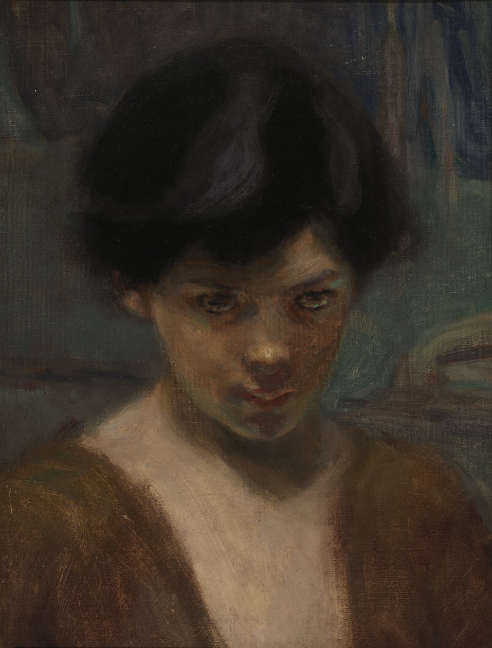 Tanulmányvezető egy fiú. alkotó: Alice Pike Barney