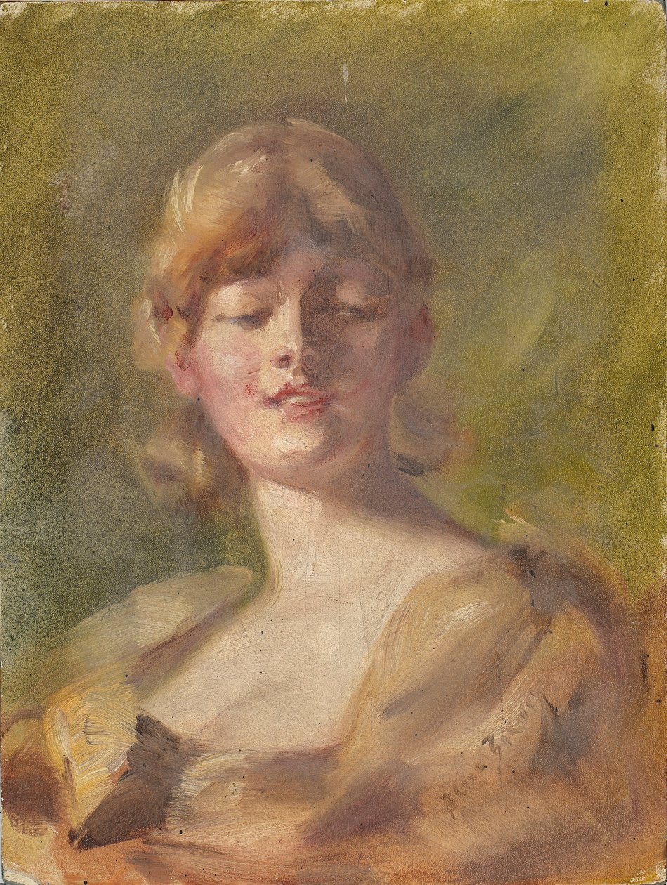 Tanulmány a fejről alkotó: Alice Pike Barney