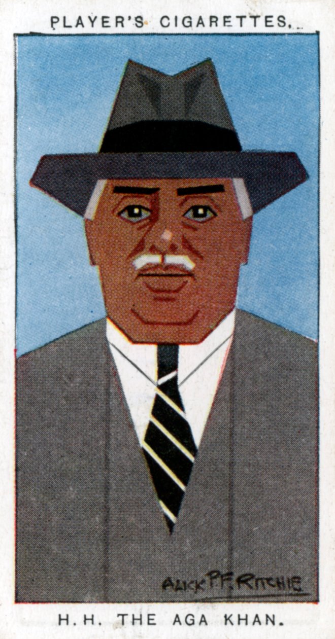 Aga Khan III Mohammed Shah, az iszmailiszok vezetője, 1926. alkotó: Alick P. F. Ritchie