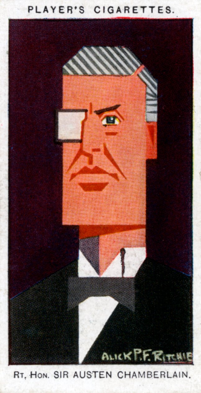 Austen Chamberlain brit politikus, 1926 alkotó: Alick P. F. Ritchie