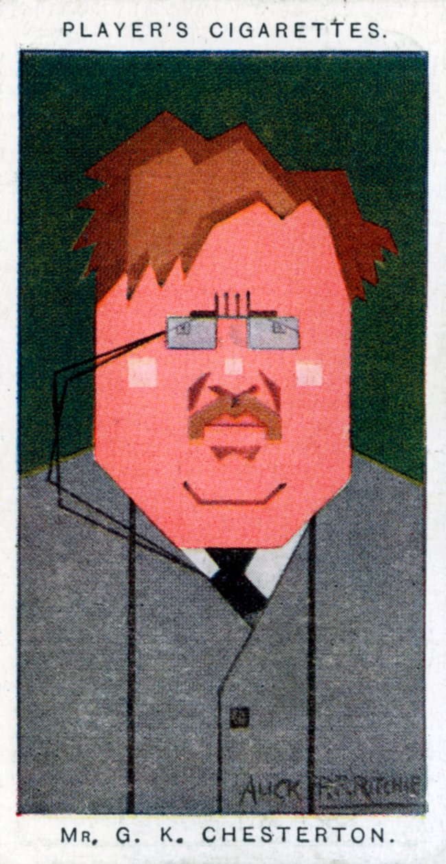 GK Chesterton brit költő, regényíró és kritikus, 1926 alkotó: Alick P. F. Ritchie