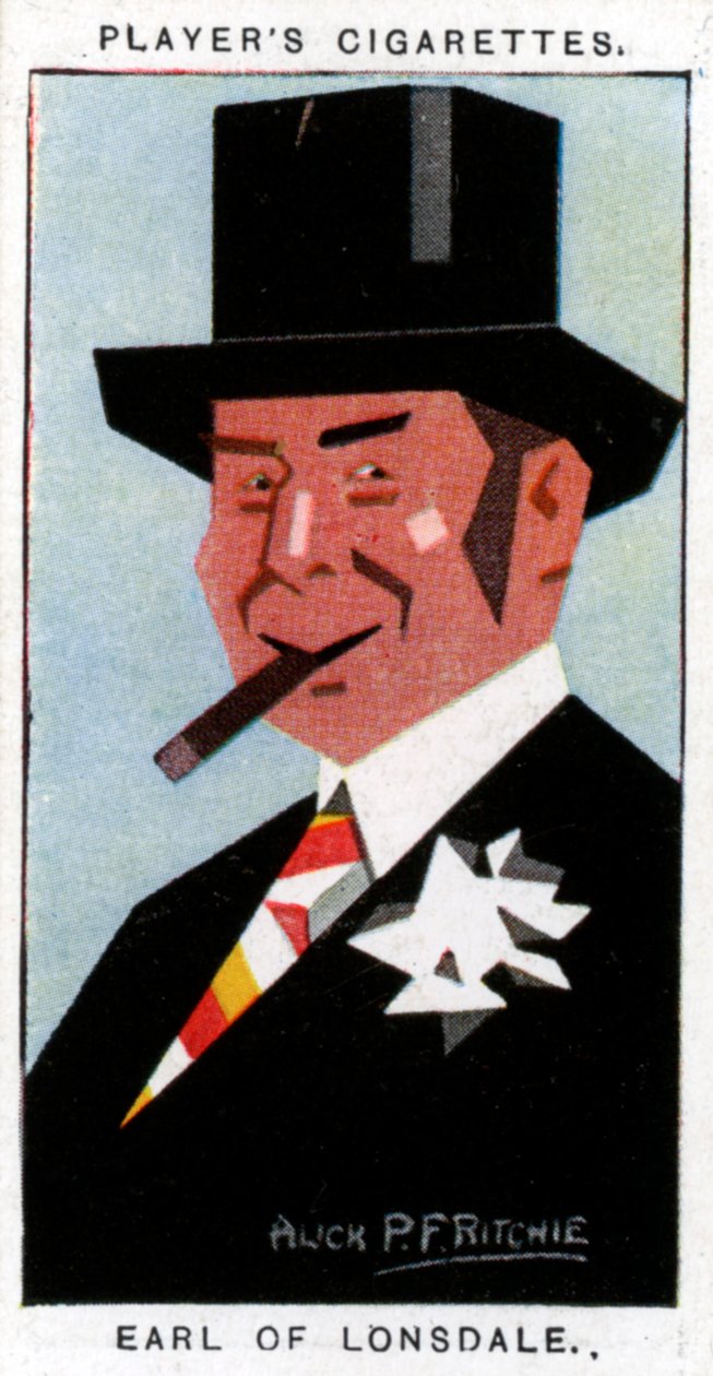 Hugh Cecil Lowther, Lonsdale 5. grófja, brit sportoló, 1926. alkotó: Alick P. F. Ritchie