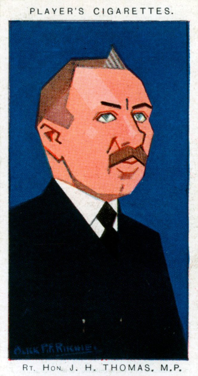 James Henry Thomas brit szakszervezeti aktivista és politikus, 1926. alkotó: Alick P. F. Ritchie