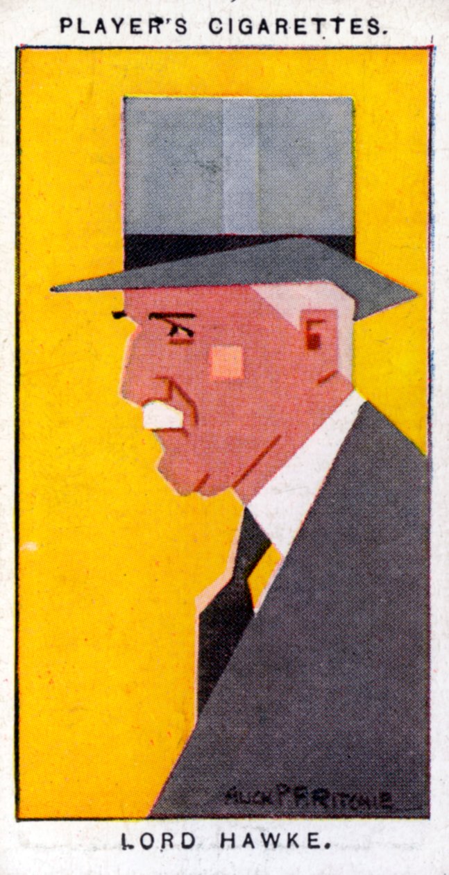 Martin Bladen Hawke, 7. Baron Hawke, brit krikettjátékos, 1926. alkotó: Alick P. F. Ritchie
