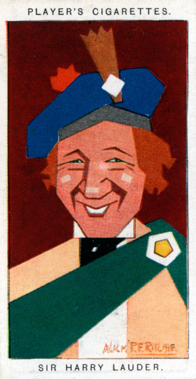 Sir Harry Lauder, skót komikus, 1926. alkotó: Alick P. F. Ritchie