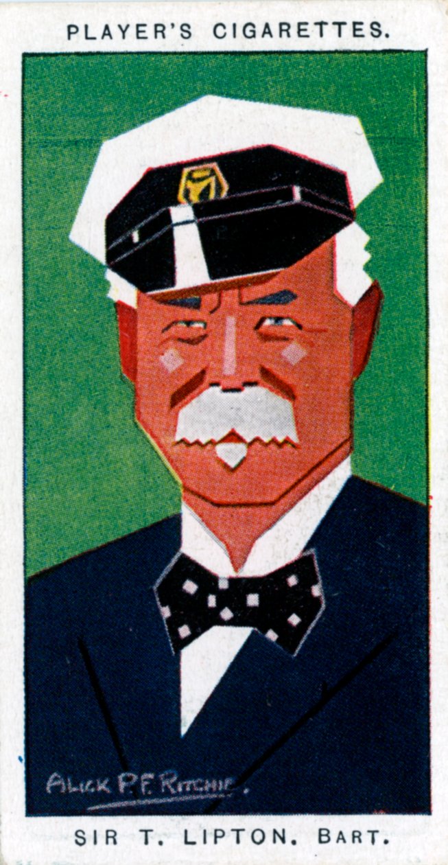 Sir Thomas Johnstone Lipton, 1. baronet, brit élelmiszerbolt és vitorlás, 1926 alkotó: Alick P. F. Ritchie