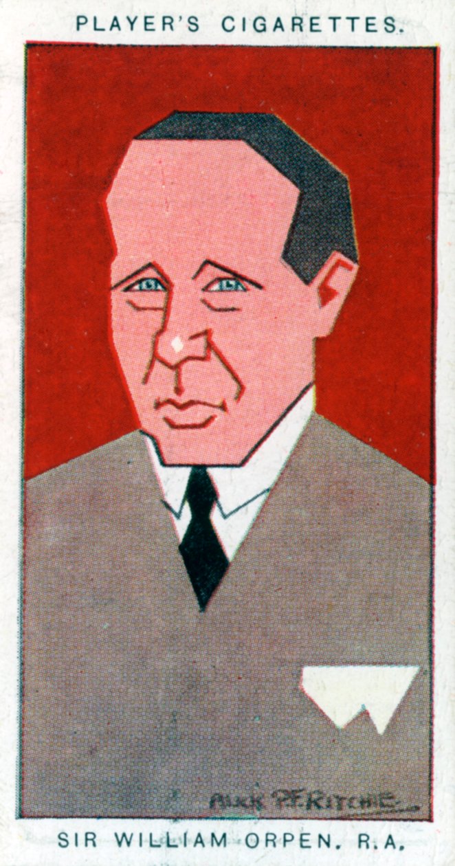 Sir William Orpen brit festő, 1926. alkotó: Alick P. F. Ritchie