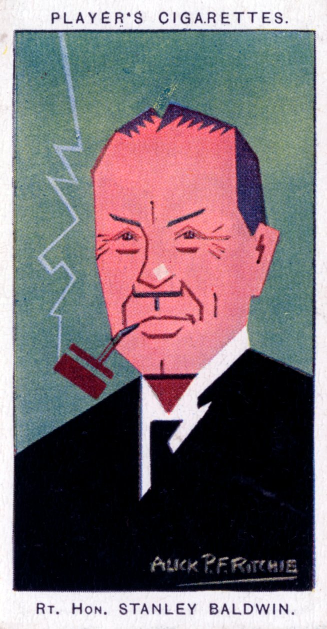Stanley Baldwin, 1. Earl Baldwin, brit miniszterelnök, 1926. alkotó: Alick P. F. Ritchie