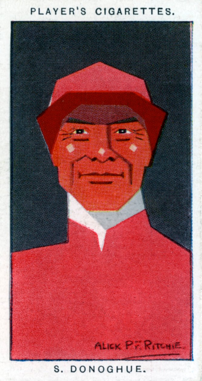 Stephen Donoghue, zsoké és edző, 1926. alkotó: Alick P. F. Ritchie