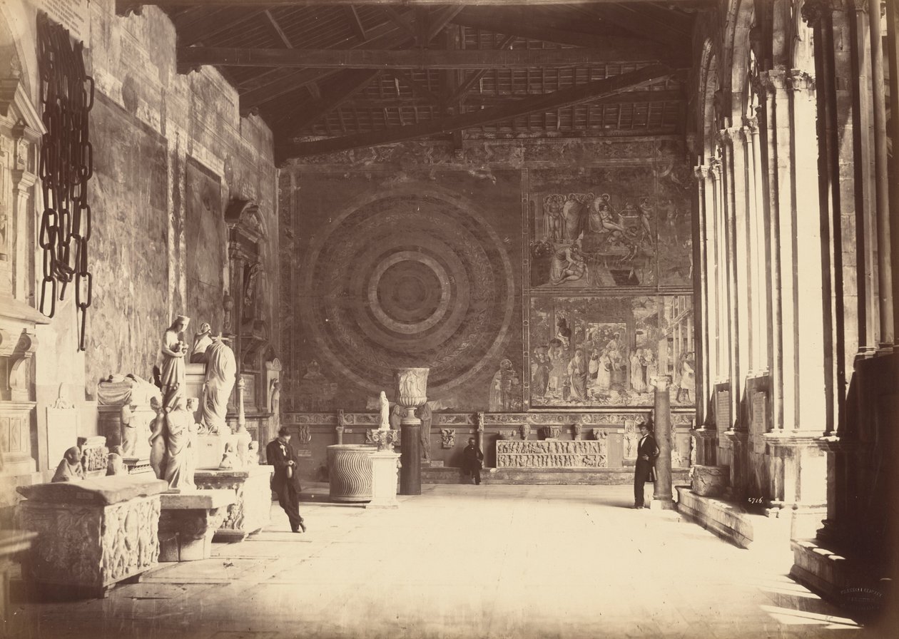Pise: A Camposanto futója, 1870 körül (fotó) alkotó: Alinari Family