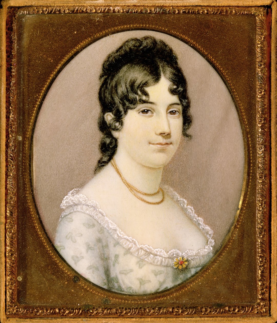 Mrs James Madison (wc on ivory) alkotó: Aline Alaux