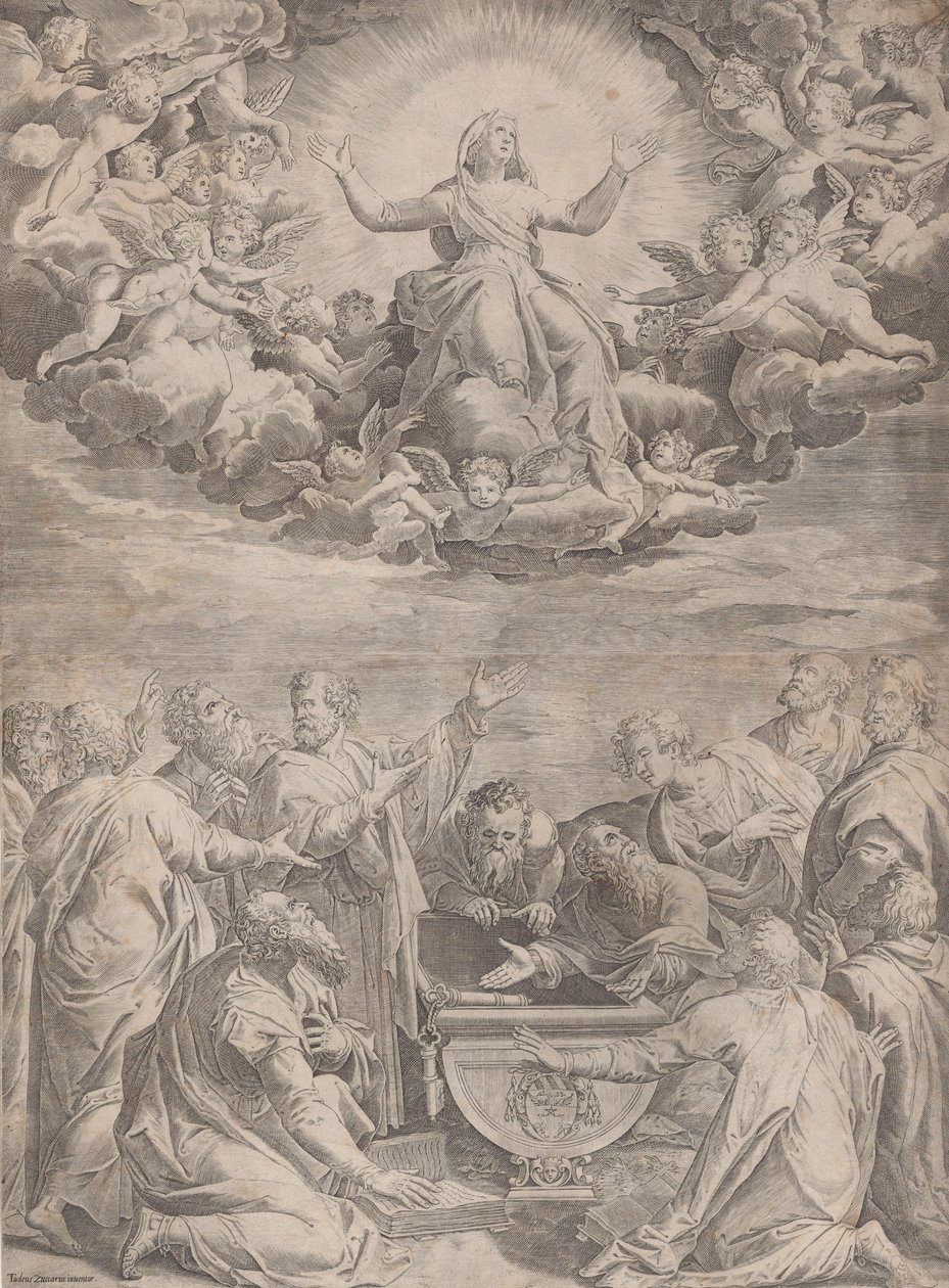 Szűz mennybemenetele, 1574-99. alkotó: Aliprando Caprioli