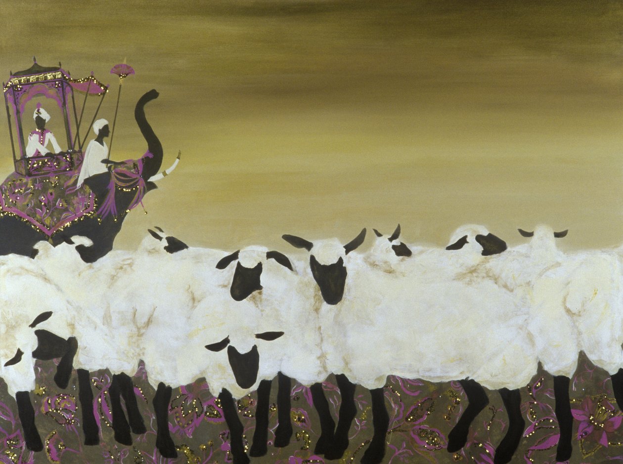 Cserediákok (akril és olaj, vászon) alkotó: Alix Contemporary Artist Soubiran Hall