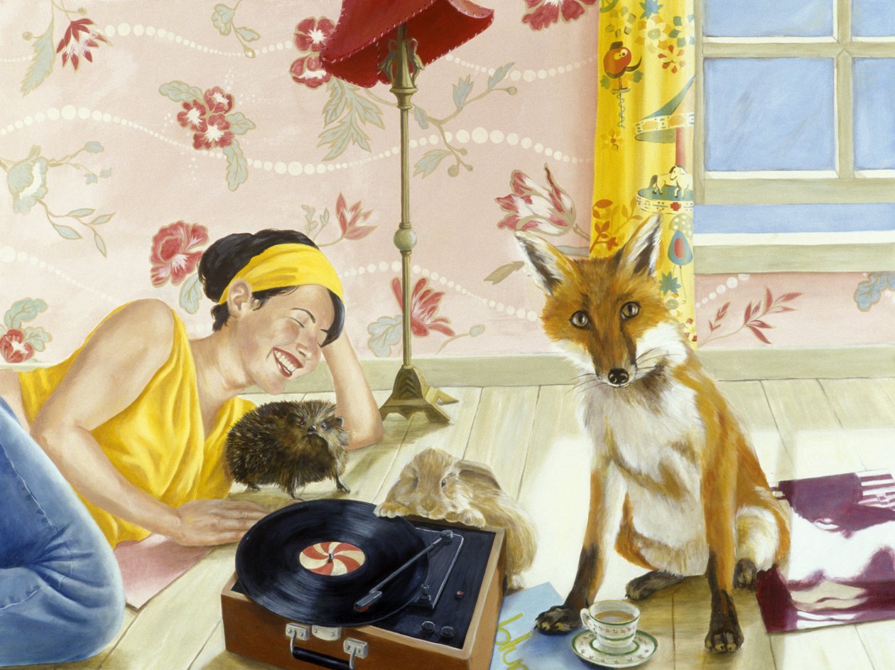 Mesés bébiszitterünk (akril és olaj, vászon) alkotó: Alix Contemporary Artist Soubiran Hall