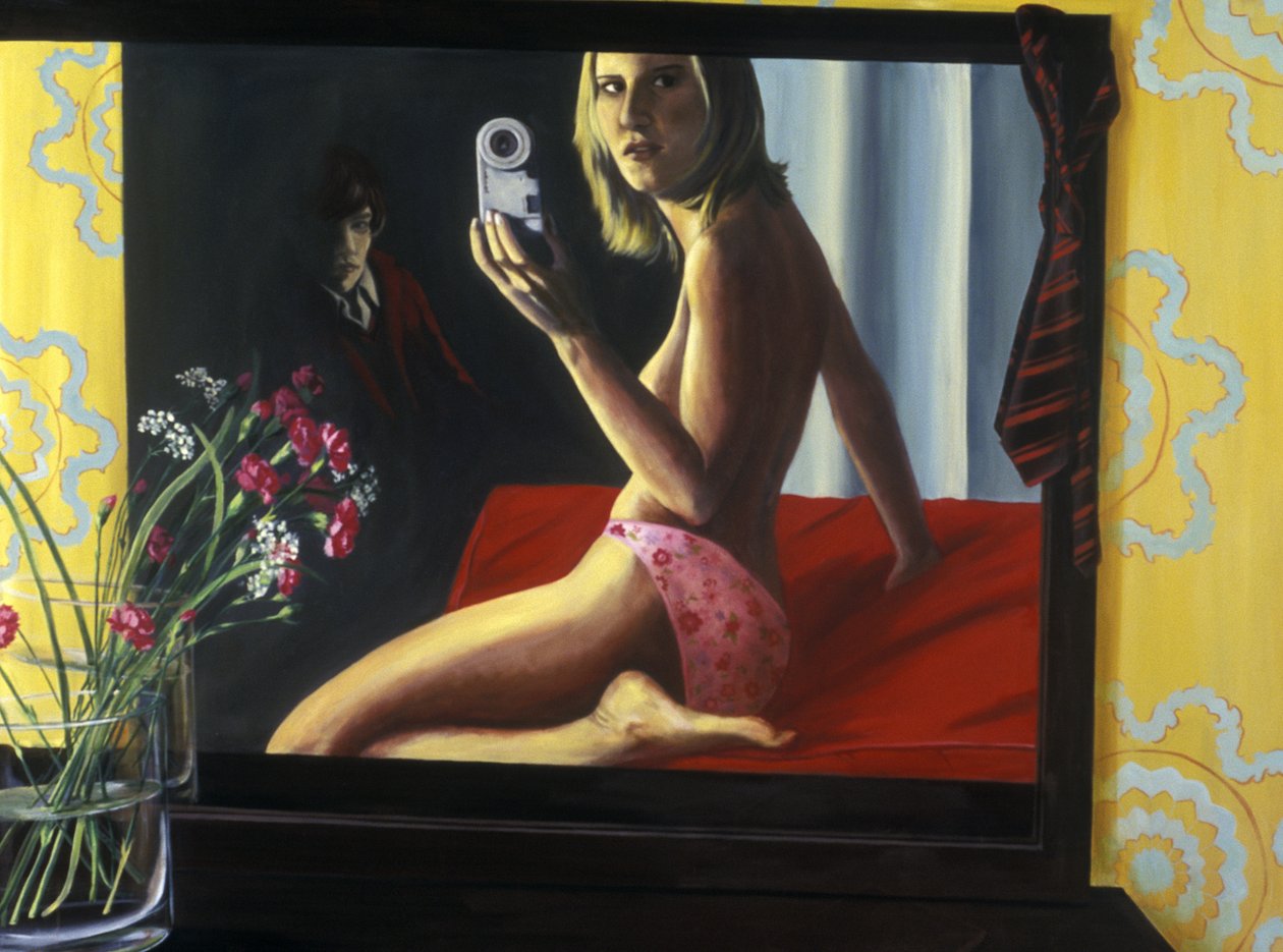 Fehérnemű, 2000 (akril, vászon) alkotó: Alix Contemporary Artist Soubiran Hall